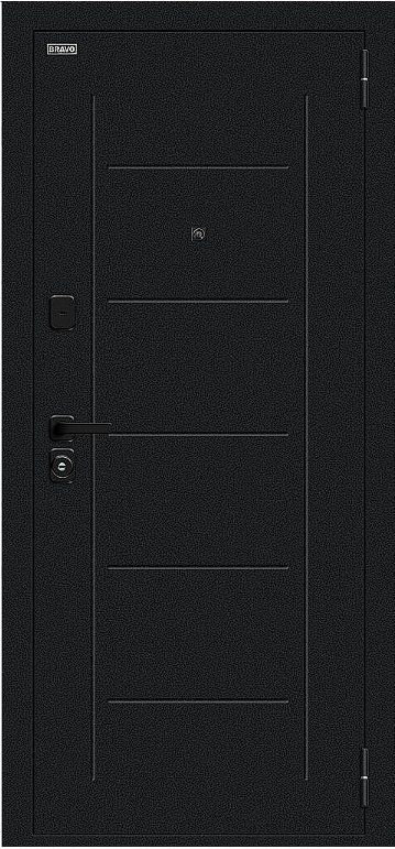 Товар Дверь Браво Борн/SBlack Букле черное/Bianco Melinga DIS007403