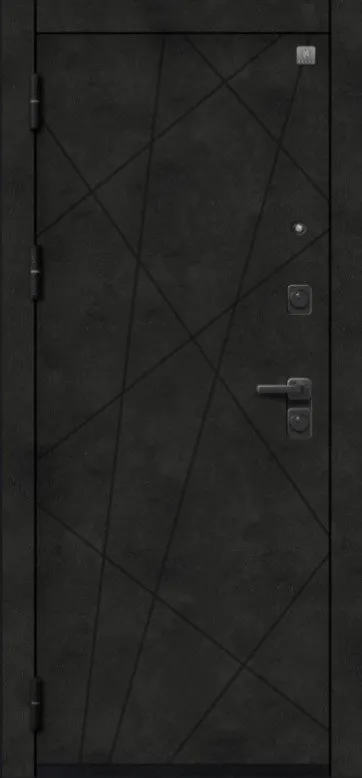 Товар Дверь V-16 Черный муар + Бетон темный - Бетон светлый DIS007354